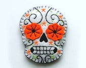 Day of the Dead Sugar Skull Felt Brooch