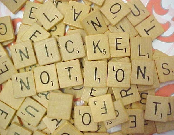ABC Scrabble Game Wood Tile Pieces For Arts and Crafts