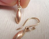 Solid 14k Rose Gold Torpedos