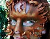 Dryad Mask - Handmade Leather Mask