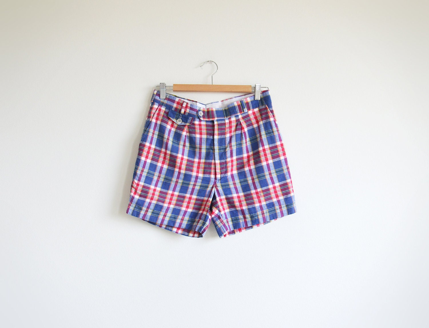 Vintage madras summer shorts.