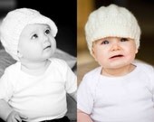 Hand knit baby hat