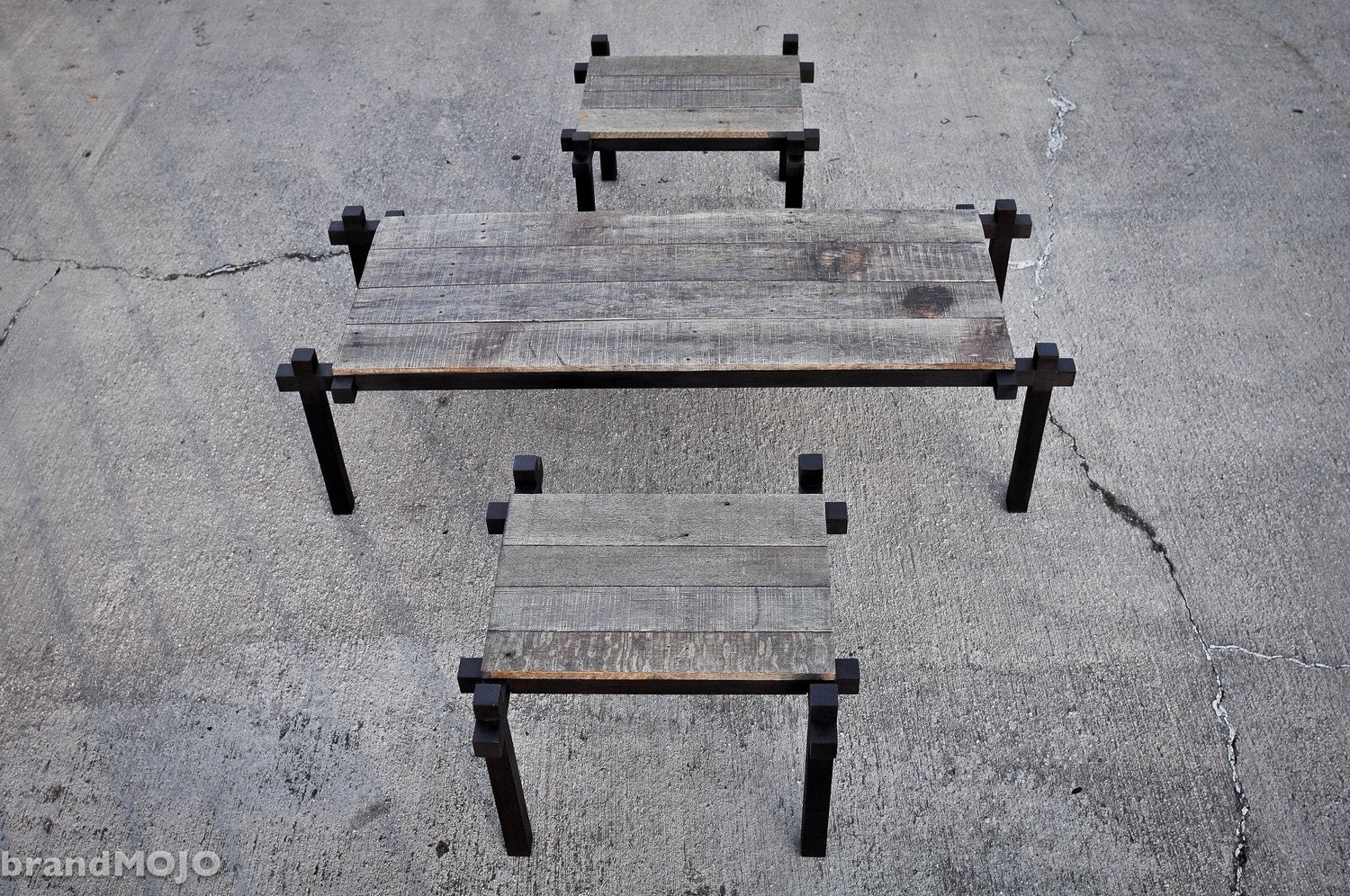 Barnwood Occasional Tables - Barn wood Coffee table and End Tables