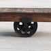 Vintage Industrial Factory Cart Coffee Table - 48L x 27w x 16.5t - very early furniture salvaged repurposed weathered rustic in stock