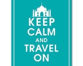 Keep Calm and TRAVEL ON, Taj Mahal 8x10 Print (Oceanic Waves) Buy 3 get 1 Free (As Seen in Travel and Leisure) keep calm art keep calm print