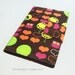 Nexus 7 or Kindle Fire (original) case / cover - Book style - Brown corduroy pink orange hearts owls green trees