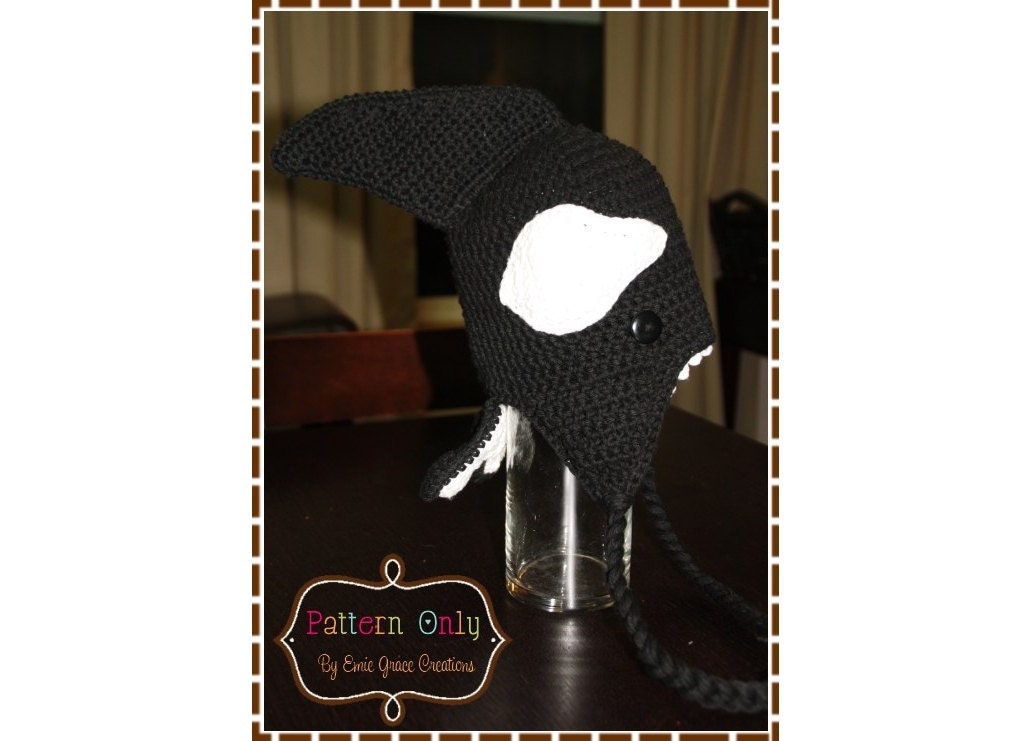 Orca Hat Crochet Pattern - OLIVER - 118