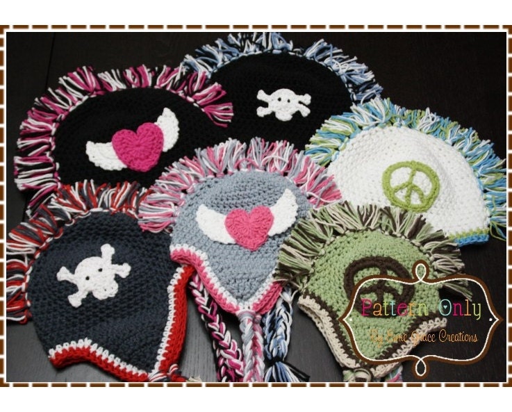 ON SALE Mohawk Hat Crochet Pattern - MADDOX - 302