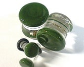0g, 00g, 000g, 7/16, 1/2", 9/16" Colored Ear Plug Gauges for Stretched Ears 100% Hard Glass