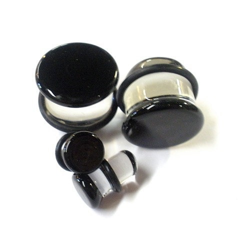 1/2" 13mm Glass pyrex stretch ear plugs single or double flared