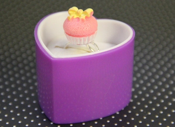 Pink Cupcake Ring
