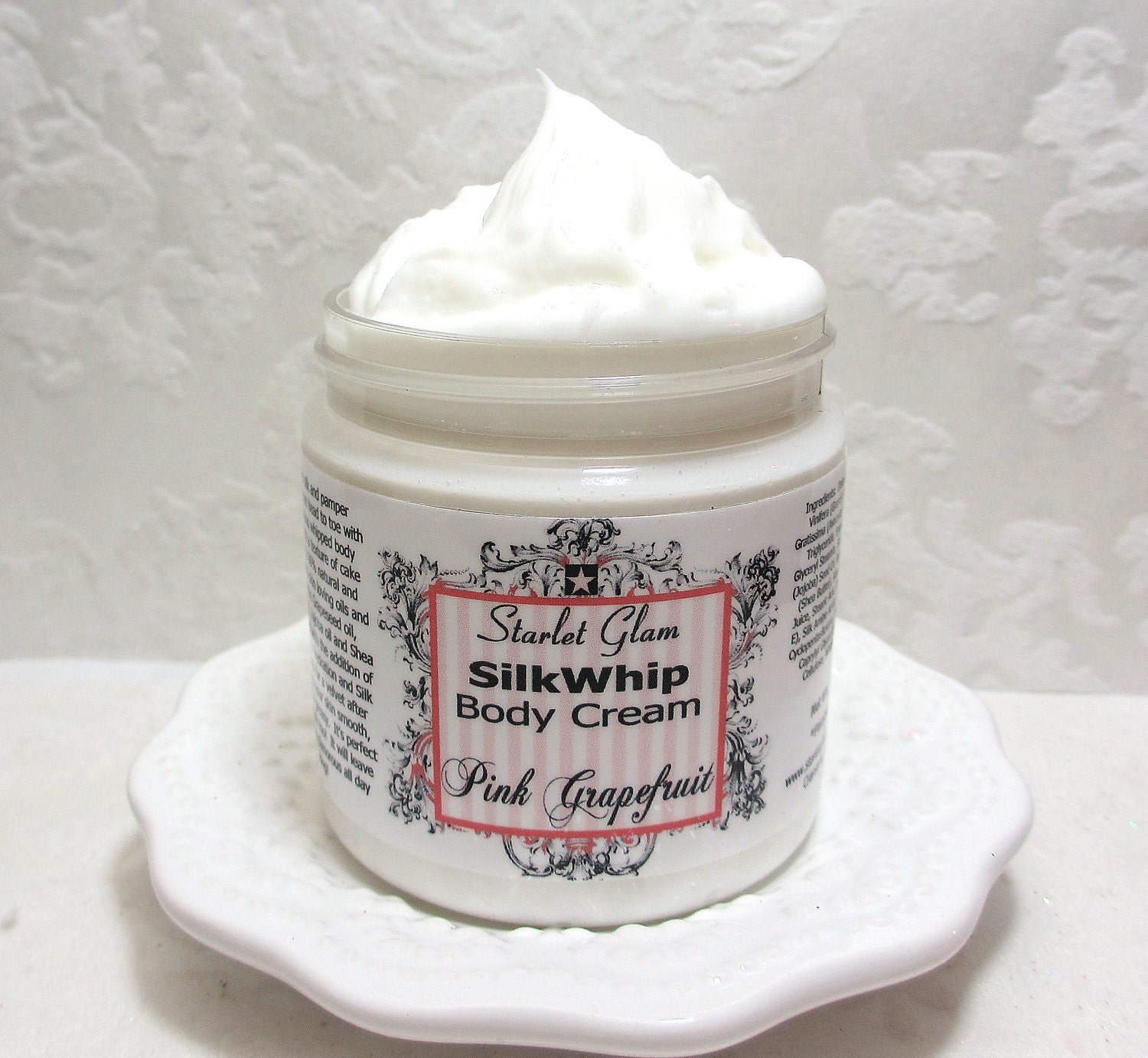 Pink Grapefruit Natural Body Cream 4 oz Jar
