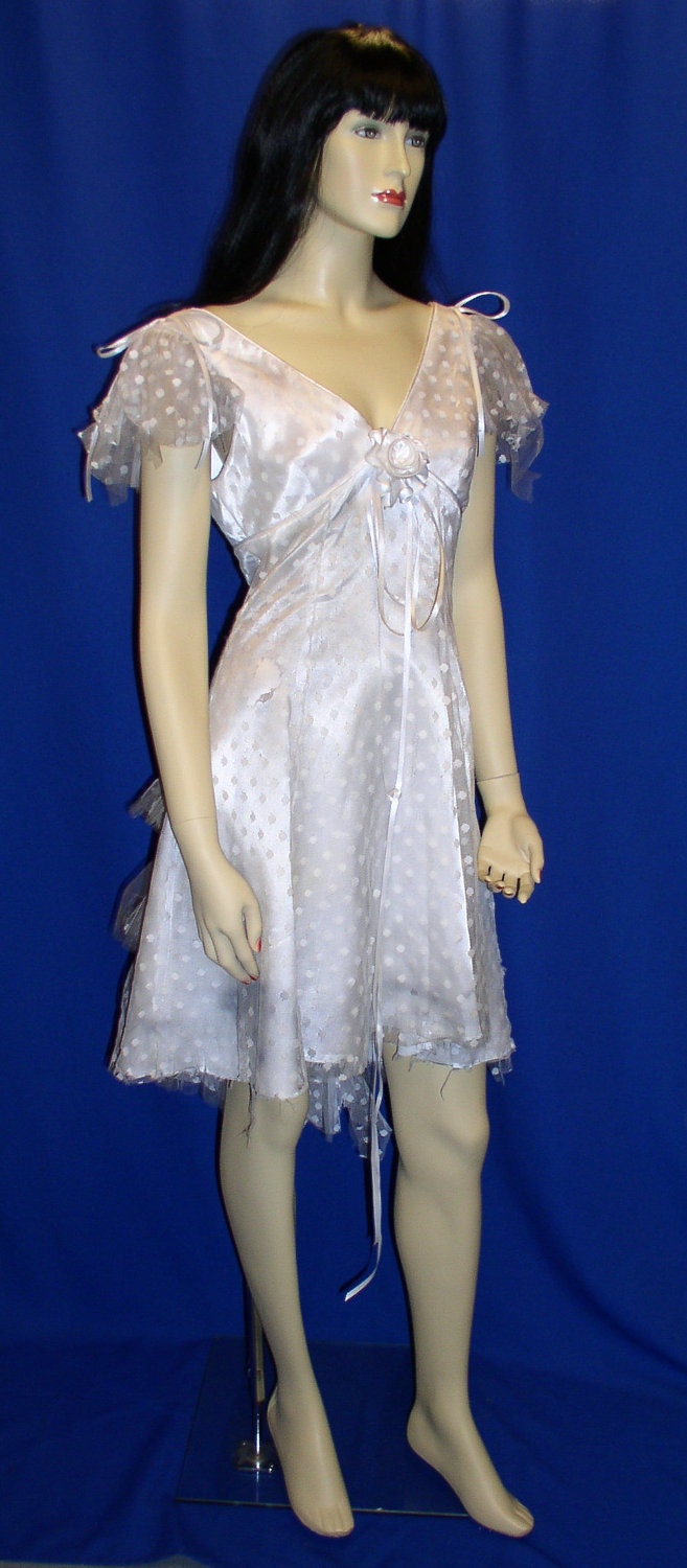 Indiana Jones Marion Ravenwood Distressed Lace Evening GOWN Costume Prop