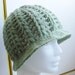 Hand Crocheted Hat Womens Hat - The Flapper Hat in Pistachio Green