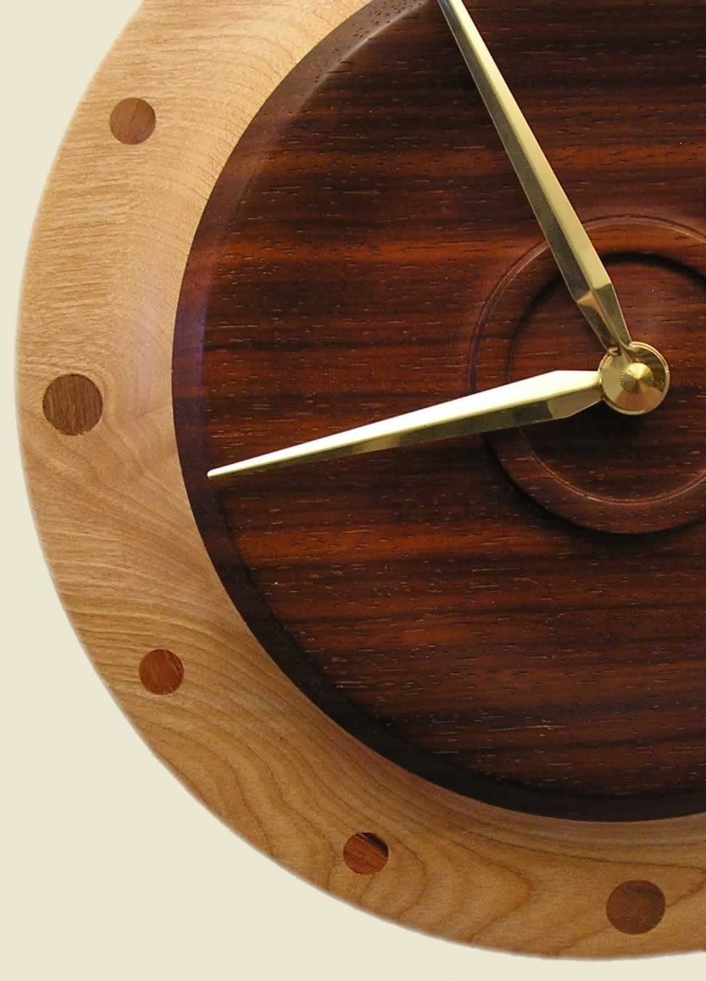 25% off Natural beauty clock made with Birch and Padauk