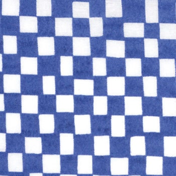 Robotics - Royal Blue checks - Moda -1 yard