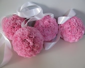 Flower Girl Medium Pomander Kissing Ball Wedding Decoration Choose from 16 colors pew, chuppah, garden, aisle, chair decorations