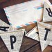 Happy Birthday Recycled Book Pages Banner
