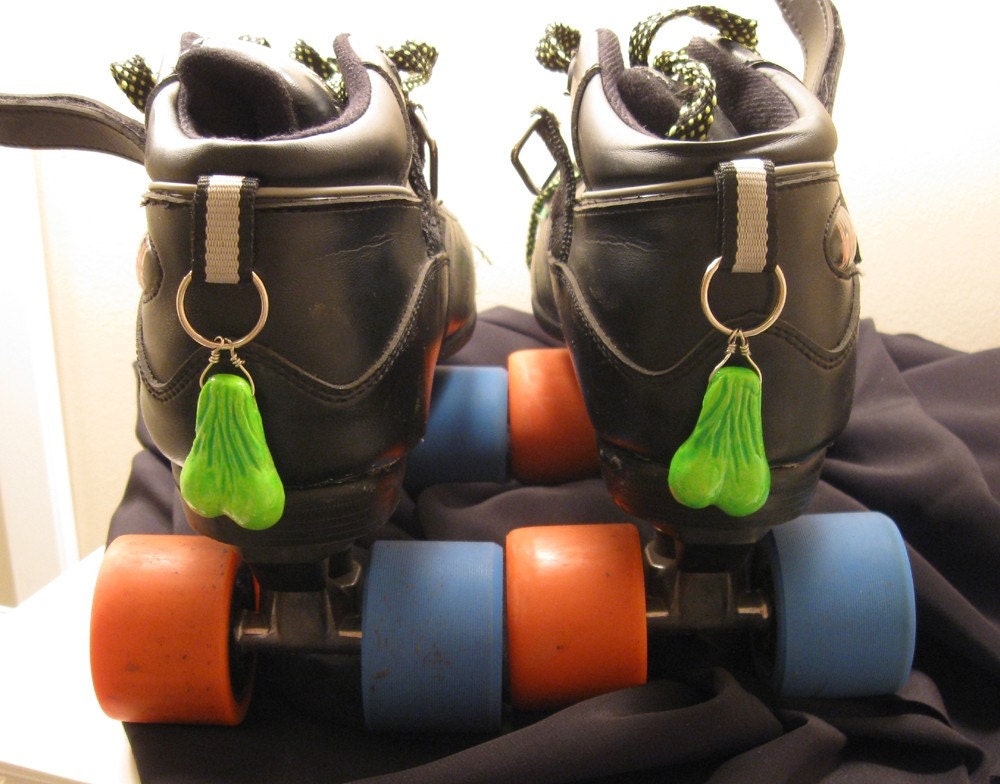 Skate Nuts - LIME GREEN - So redicilous you NEED a pair - Roller Derby