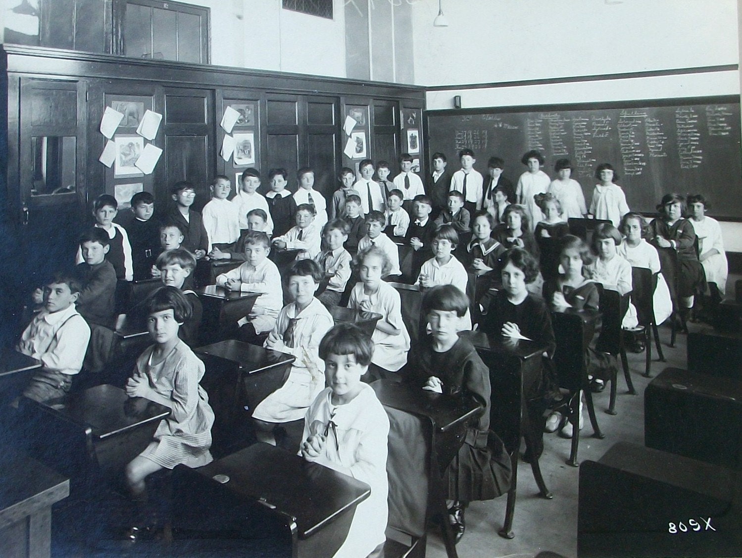 PS 182 Class in Bronx, NY Vintage Photo