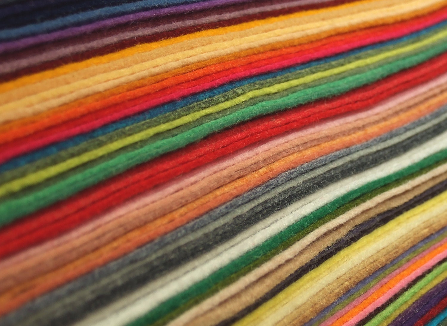 Wool Felt - 126 9"x12" Sheets - Special Price - One sheet of every color of Wool Blend Felt we stock