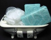 Simply Blue Unscented Soap - Handmade Cold Process Vegan Soap