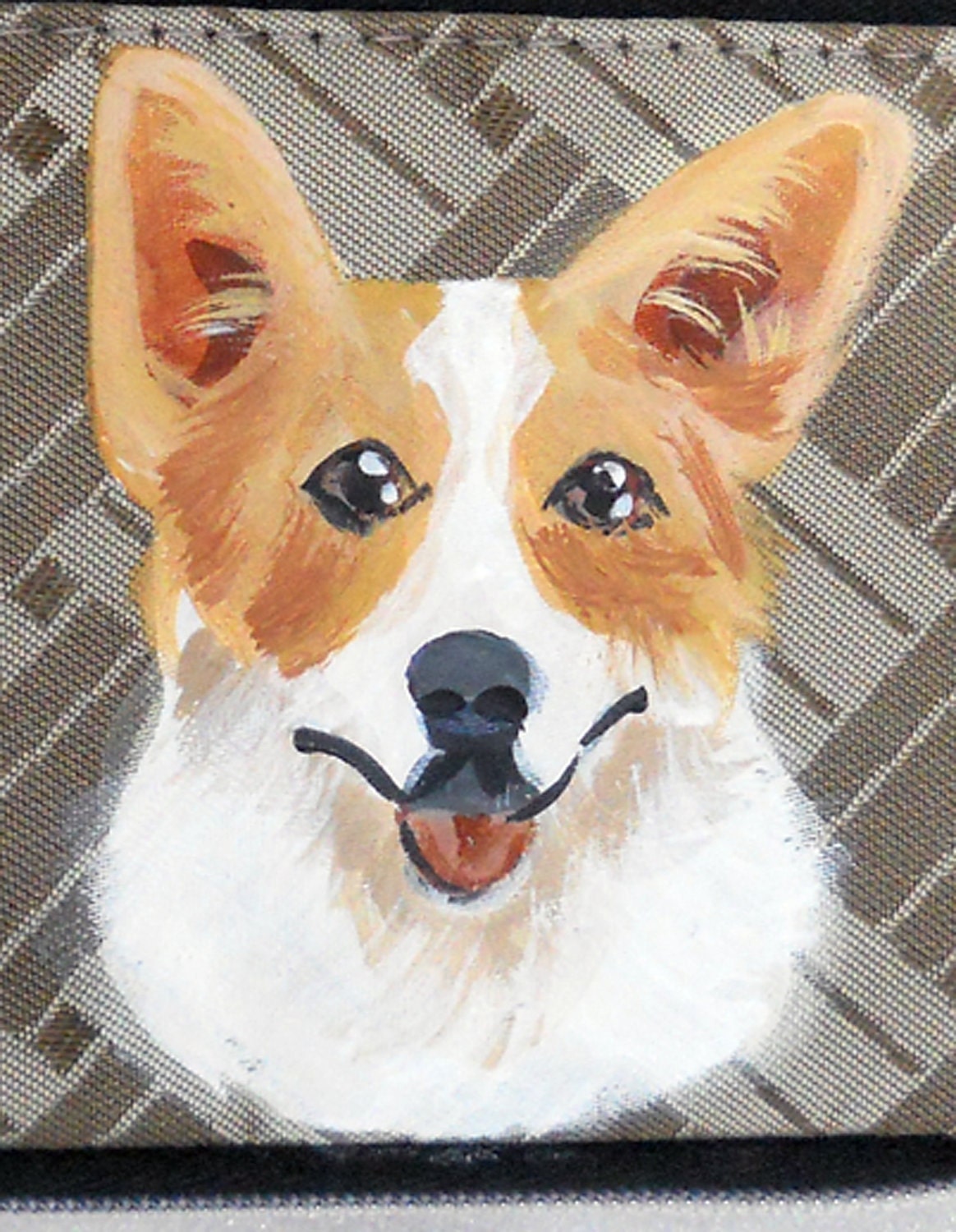 Welsh Corgi Coin Purse Hand Painted Cell Case