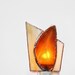 Agate Stained Glass Night Light Amber Geode Slice Nightlight Handmade OOAK