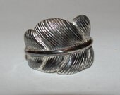 Native American Inspired Feather Ring Band