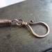 Memorial Day Sale Oxidized solid Copper Single Hook Clasp approx 25mm 18g 10 pcs