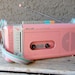 80s Bubblegum Pink Cassette Player/Recorder/Radio by Sharp, WORKS