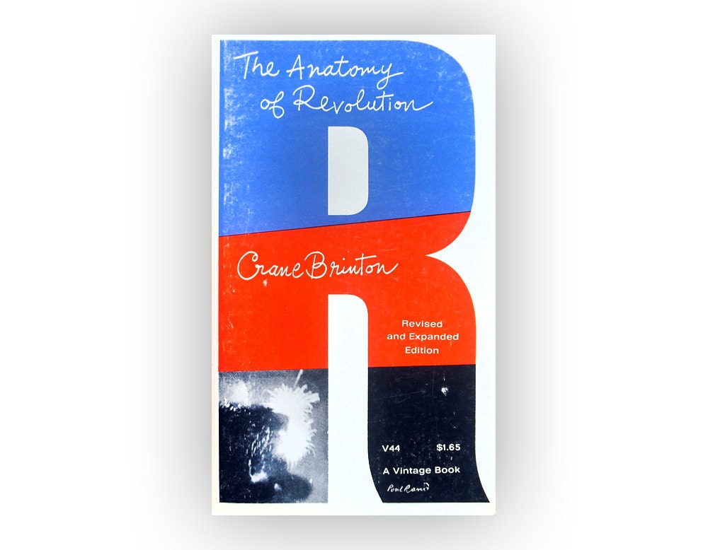 HOLD for Shane / Paul Rand book cover design, 1965. "The Anatomy of Revolution" by Crane Brinton.