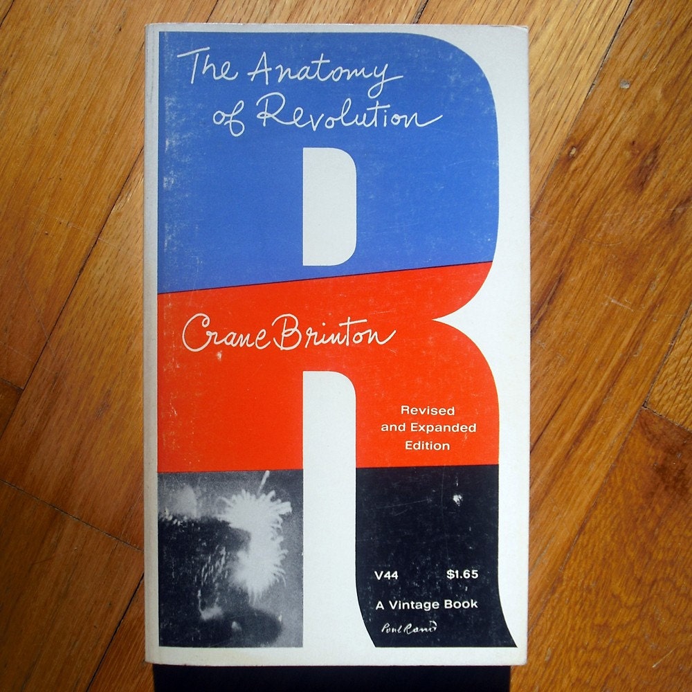 HOLD for Shane / Paul Rand book cover design, 1965. "The Anatomy of Revolution" by Crane Brinton.