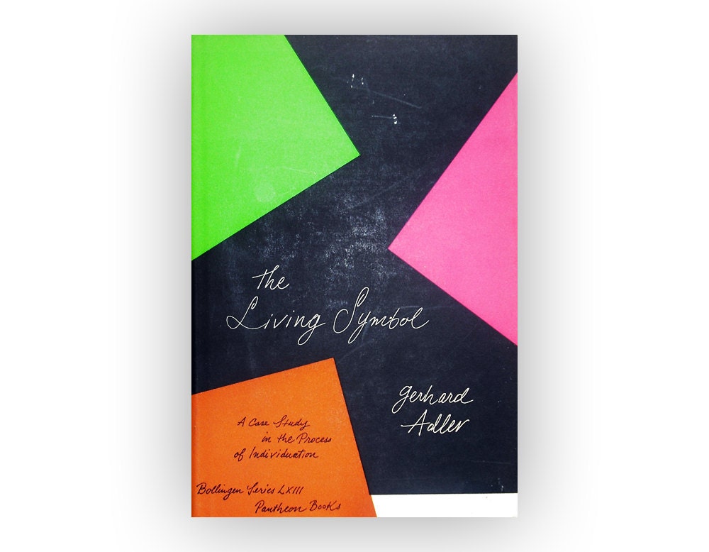 Paul Rand book cover design, 1961. "The Living Symbol" by Gerhard Adler.