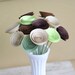 15 Mini Flowers in Rustic Browns and Greens, Alternative Eco-Friendly Centerpiece, Woodland Rustic Decor