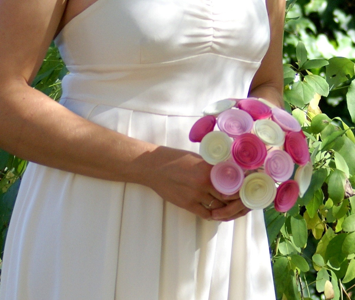 Medium Bouquet - Build Your Own Bouquet - Handmade Paper Flower Bridesmaids Bouquet Posy