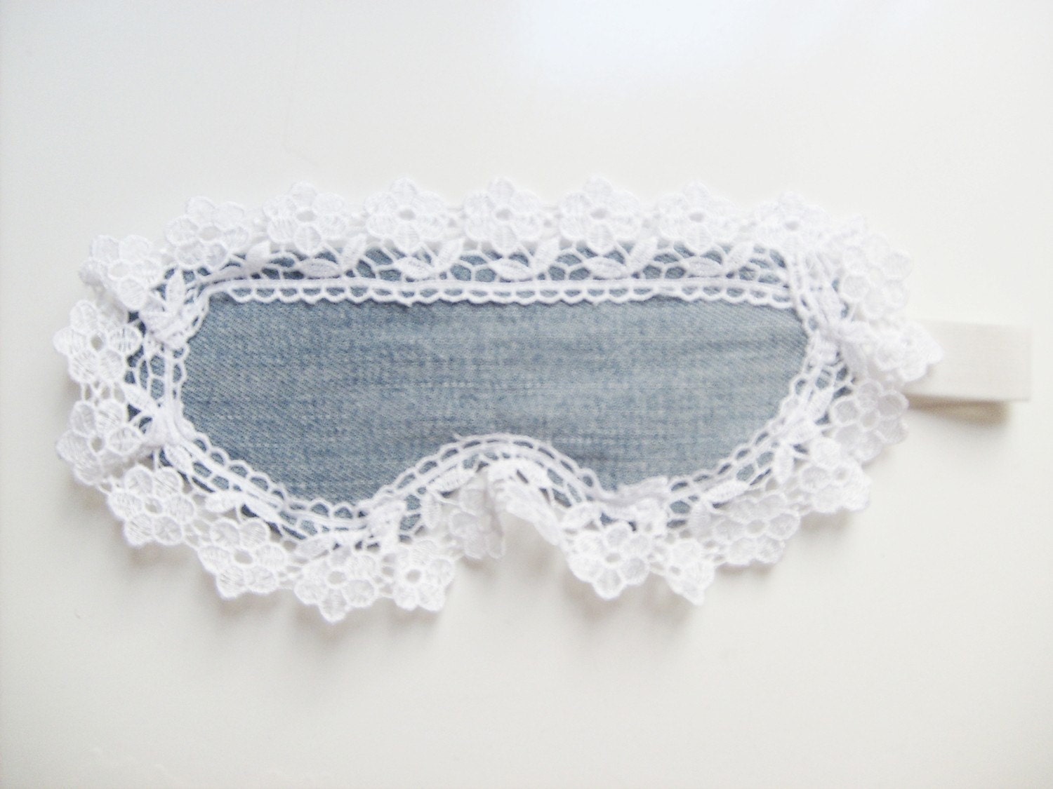 CLEARANCE SALE -Fancy Denim Lacely Eye Mask