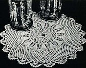 Sea Scallop Doily - Instant Download Digital File - Vintage Crochet Pattern -  Pattern 166