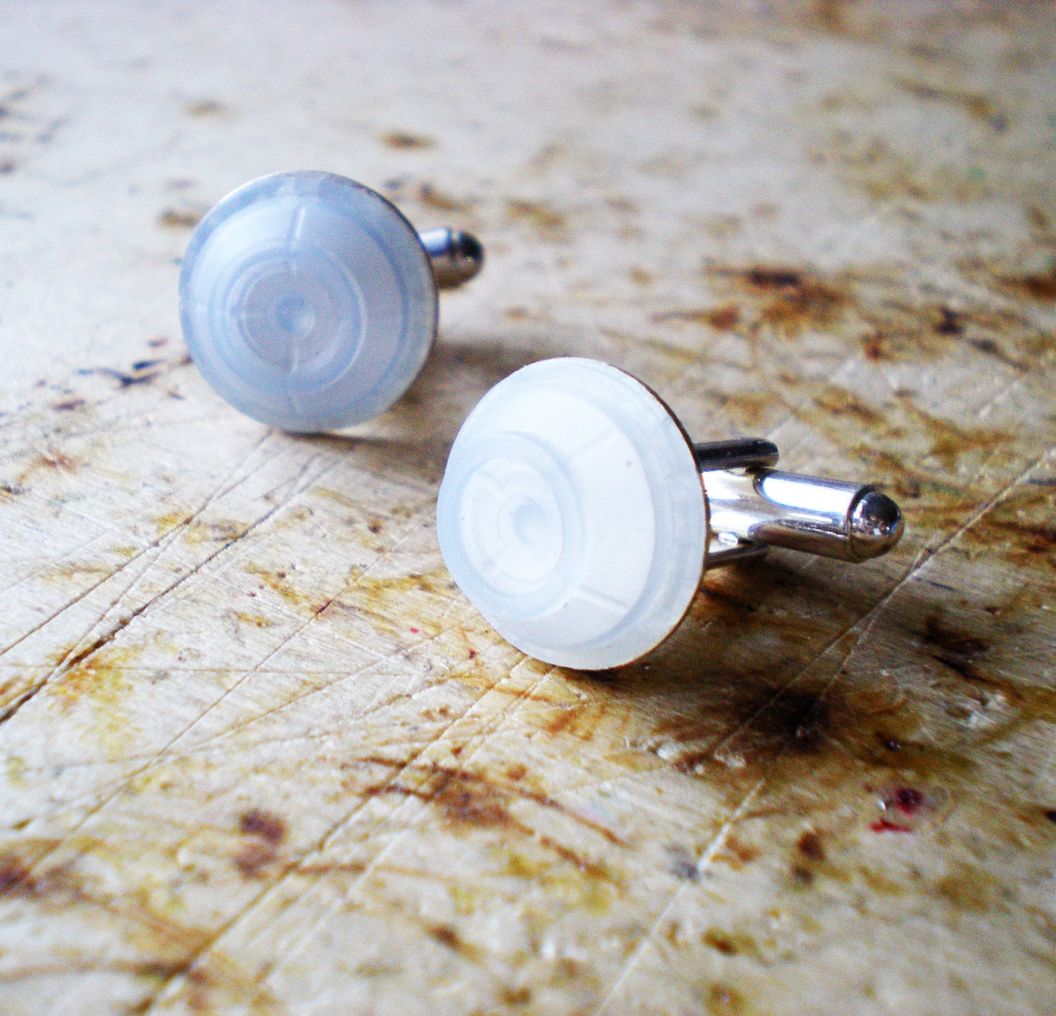 KeyBoard Men Cuff Links, Unisex Cuff Links, Men Gilf - Geekery Cufflinks, Computer Cufflink Ice Blue Squishy