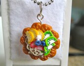 Food Jewelry Fruit Waffle Charm