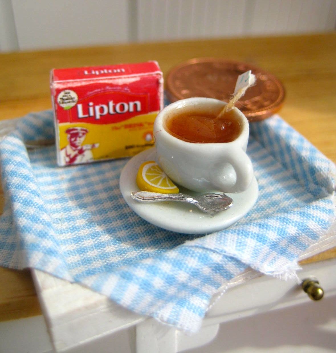 Dollhouse Food- Hot Tea with Lemon