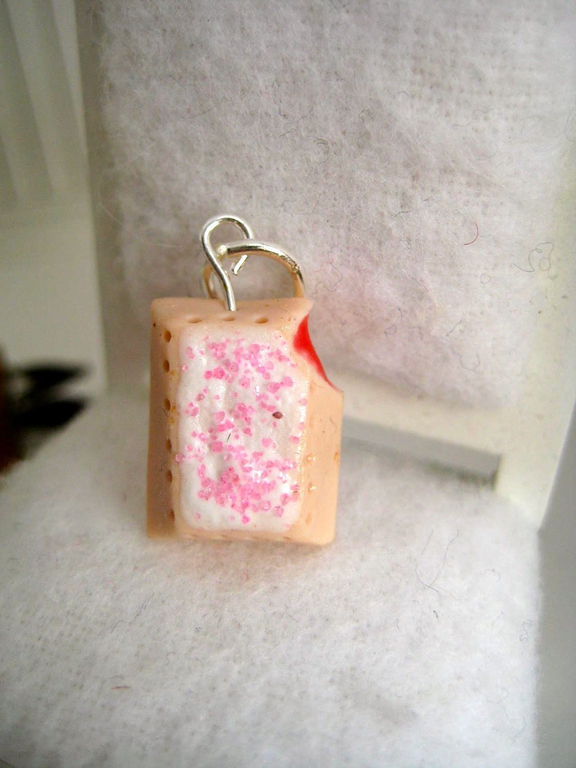 Food Jewelry Strawberry Pop Tart Charm