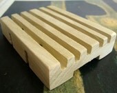 Wooden Soap Dish / Handmade from Poplar / Eco-Friendly / Soap-Saver