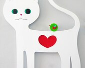 White Cat peg rack