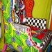 Reserved for Triggershaw Hand painted Picasso Wing Chair