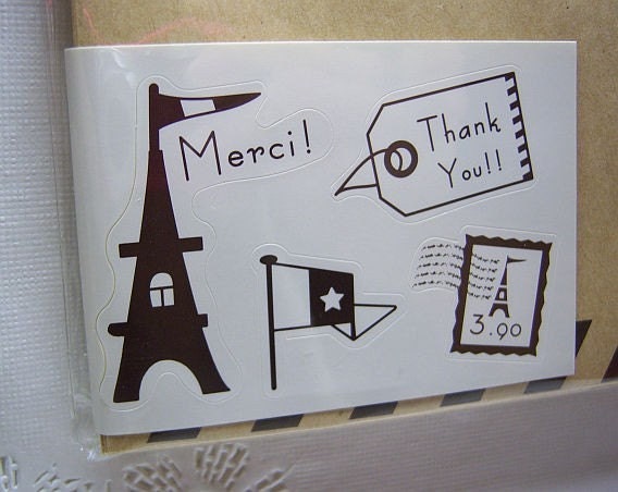 Bon Voyage medium gift bags (set of 10)