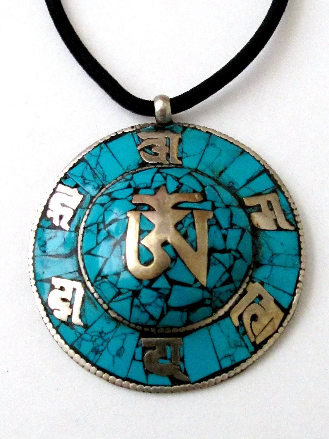 wood heart jewelry Tibetan Om Pendant | 1125 x 1500