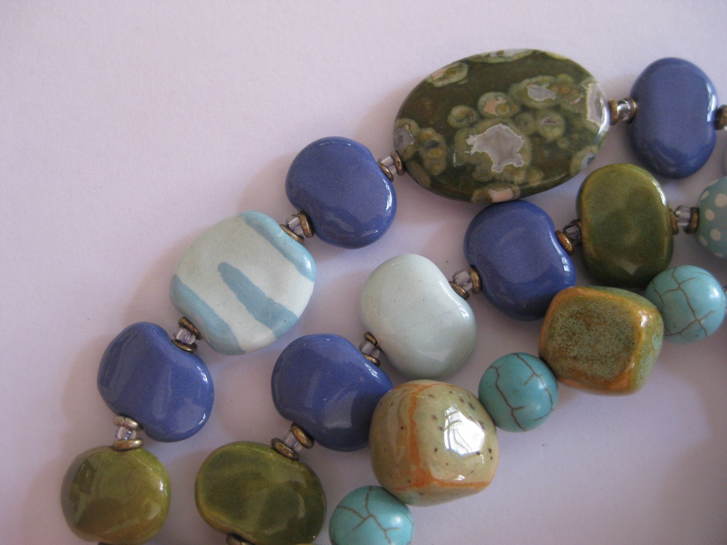 Beaded Necklace, RESERVED FOR FRANCOISE