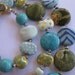 Beaded Necklace, Driftwood, Kazuri Beads, Semi Precious Stones