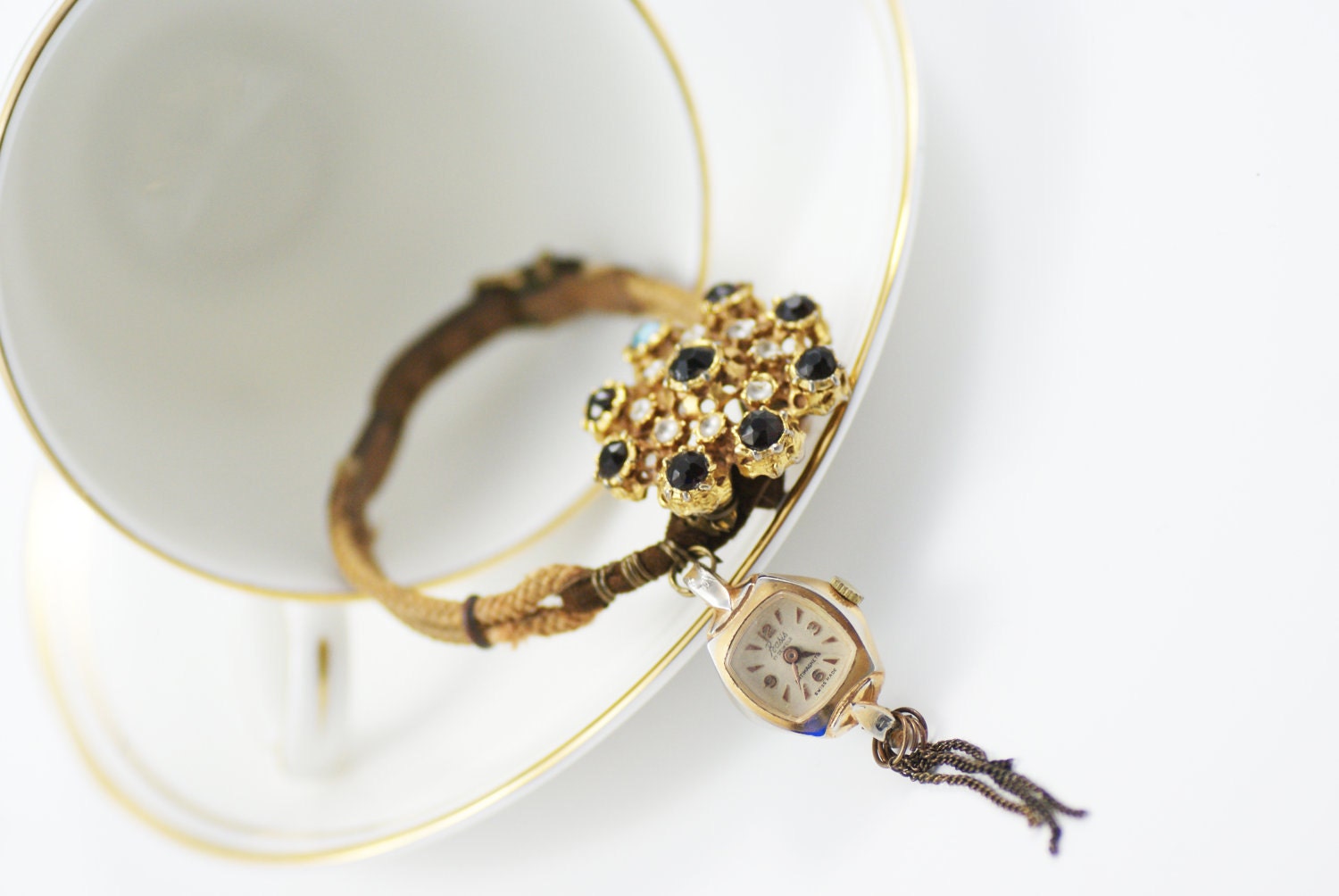 Handmade Vintage Jewellery - Steampunk Jewelry - Watch Jewelry - Vintage Bracelet-Upcycled Bracelet- Bespoke Bracelet- Wedding Gift Jewelry